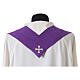 Lightweight polyester chasuble with embroidered cross, grapes and wheat s16