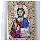 Stola sacerdotale con ricamo Cristo Pantocratore e tessuto effetto mosaico s2