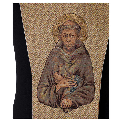 Skapulier Heiliger Franziskus, goldfarben 4