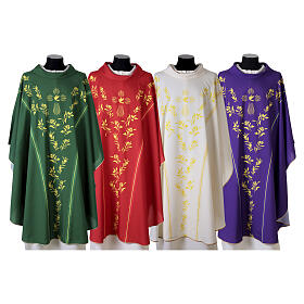 Chasuble with Dove of the Holy Spirit and floral decorations by Vebi Confezioni