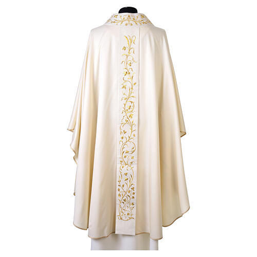 Wool and Silk Priest Chasuble with Floral Embroidery, Vebi Confezioni 7
