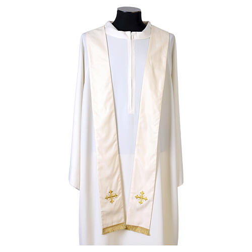 Wool and Silk Priest Chasuble with Floral Embroidery, Vebi Confezioni 8