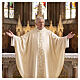 Wool and Silk Priest Chasuble with Floral Embroidery, Vebi Confezioni s2