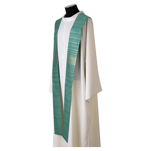 Slabbinck Priest Stole with Gold-Line Finish 4