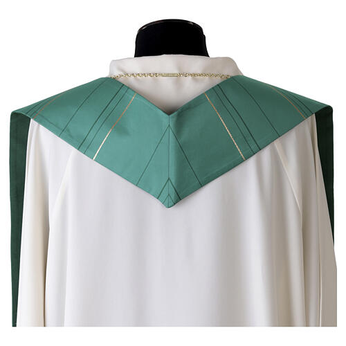 Slabbinck Priest Stole with Gold-Line Finish 5
