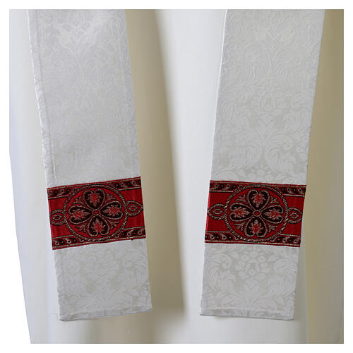 Estola sacerdotal poliéster entorchado elegante floral Slabbinck 3
