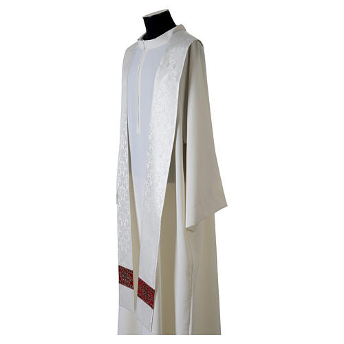 Estola sacerdotal poliéster entorchado elegante floral Slabbinck 4
