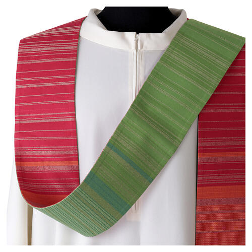 Estola Slabbinck bicolor verde roja viscosa 3