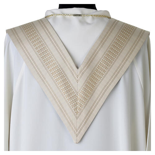 Estola Slabbinck bordado entrelazado dorado 100% viscosa 6