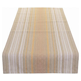 Slabbinck altar cloth with gold-line embroidery, viscose, 35x75 in