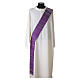 Stola diaconale bicolore avorio viola Slabbinck viscosa s1