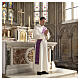 Stola diaconale bicolore avorio viola Slabbinck viscosa s4