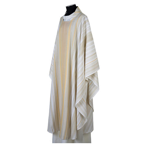 Casulla gótica Juan Pablo II marfil Slabbinck 4