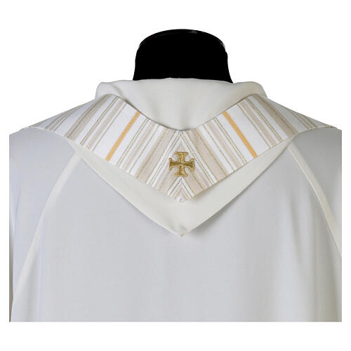 Casulla gótica Juan Pablo II marfil Slabbinck 9