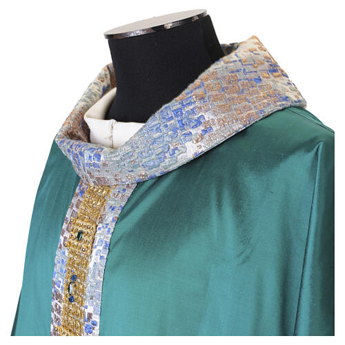 Casulla seda verde Vebi Confezioni con joyas 6