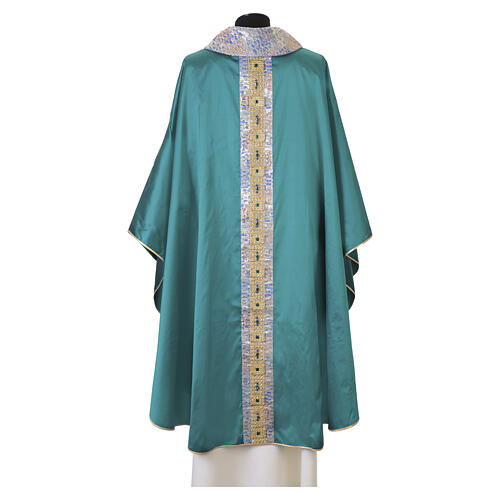 Casulla seda verde Vebi Confezioni con joyas 7