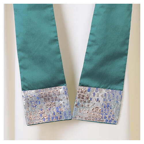 Casulla seda verde Vebi Confezioni con joyas 10