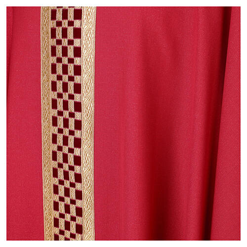 Casula esclusiva stolone intrecciato oro 100% lana lurex Atelier Sirio 6