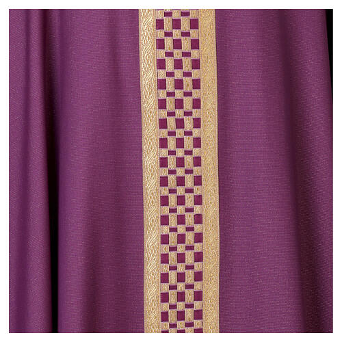 Casula esclusiva stolone intrecciato oro 100% lana lurex Atelier Sirio 10