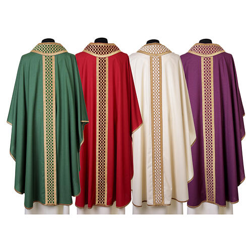 Casula esclusiva stolone intrecciato oro 100% lana lurex Atelier Sirio 13
