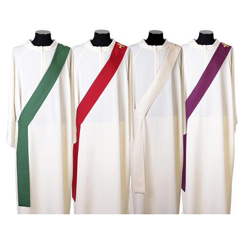 Dalmatica lana lurex intreccio dorato Atelier Sirio in esclusiva 100% lana 12