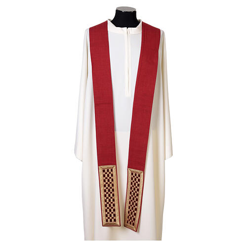 Stola sacerdotale intreccio dorato Atelier Sirio in esclusiva misto cotone 5