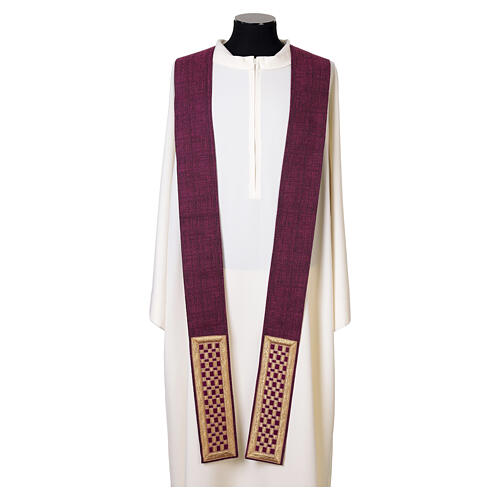 Stola sacerdotale intreccio dorato Atelier Sirio in esclusiva misto cotone 9