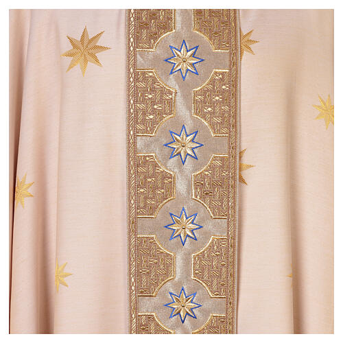 Casula Astra stelle ricamate jacquard cotone Atelier Sirio 3