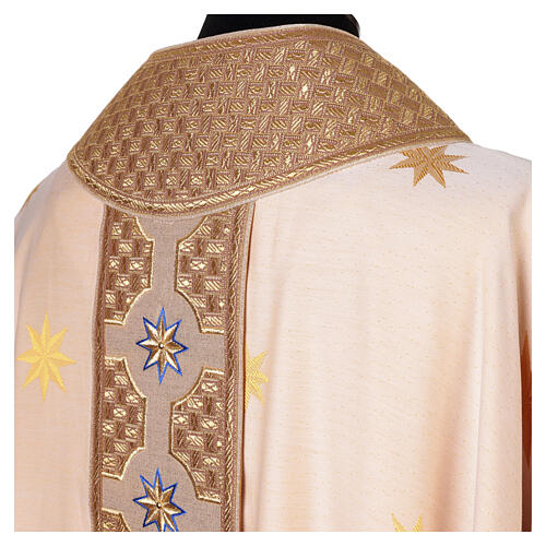 Casula Astra stelle ricamate jacquard cotone Atelier Sirio 5