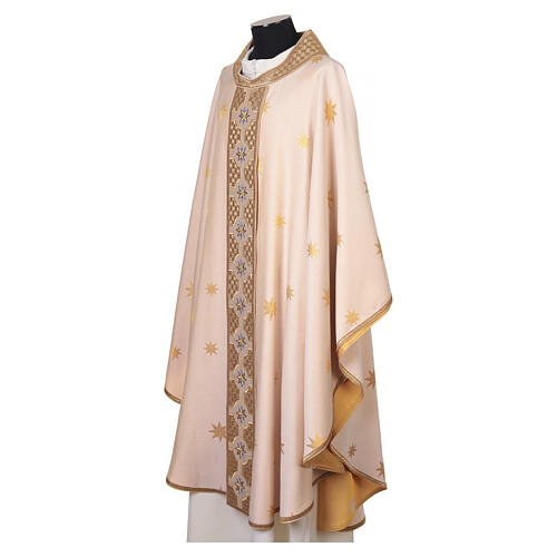 Casula Astra stelle ricamate jacquard cotone Atelier Sirio 6