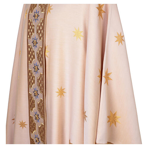 Casula Astra stelle ricamate jacquard cotone Atelier Sirio 7
