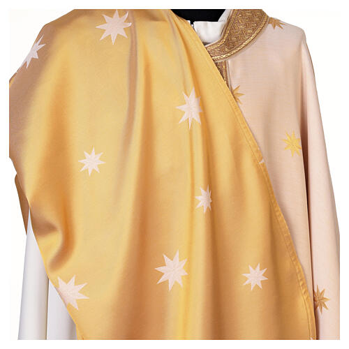 Casula Astra stelle ricamate jacquard cotone Atelier Sirio 9
