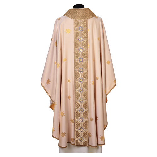 Casula Astra stelle ricamate jacquard cotone Atelier Sirio 10