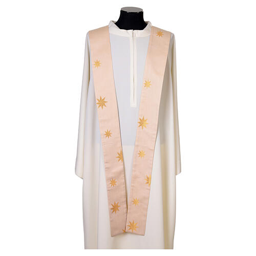 Casula Astra stelle ricamate jacquard cotone Atelier Sirio 11