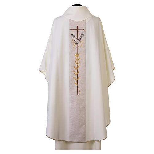 Casula con gallone juta ricamo San Francesco 100% poliestere 8