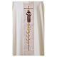 Casula con gallone juta ricamo San Francesco 100% poliestere s5