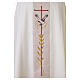 Casula con gallone juta ricamo San Francesco 100% poliestere s6