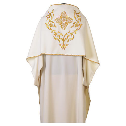 Velo omerale ricamo dorato 100% poliestere 6