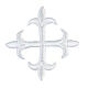 Krzyż liliowy aplikacja termoprzylepna, cztery kolory liturgiczne, 8 cm s4