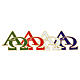 Alpha Omega decorative patch in four colors 12x16 cm s1