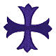 Iron-on Greek cross applique 8cm four colors s5