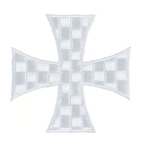 Application thermocollante couleurs liturgiques 10 cm croix de Malte 4