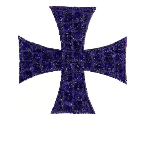 Application thermocollante couleurs liturgiques 10 cm croix de Malte 6