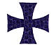 Applicazione termoadesiva colori liturgici 10 cm croce di Malta s6