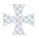 Iron-on Templar cross applique liturgical colors 10 cm s4