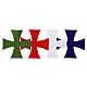 Emblème thermocollant croix de Malte 18 cm s1