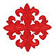 Thermoadhesive cross for liturgical vestments, four colours, 3 in s3