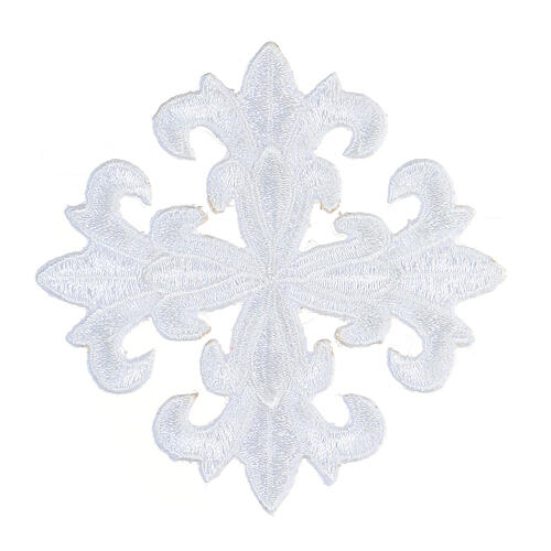 Croce termoadesiva paramenti sacri quattro colori 8 cm 4