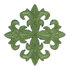 Krzyż termoprzylepny do paramentów sakralnych, 8 cm, cztery kolory