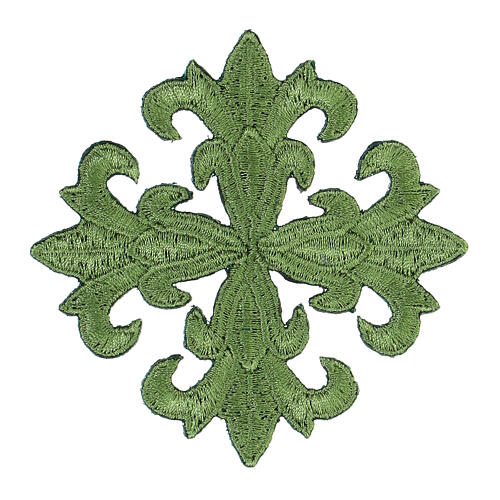 Krzyż termoprzylepny do paramentów sakralnych, 8 cm, cztery kolory 2